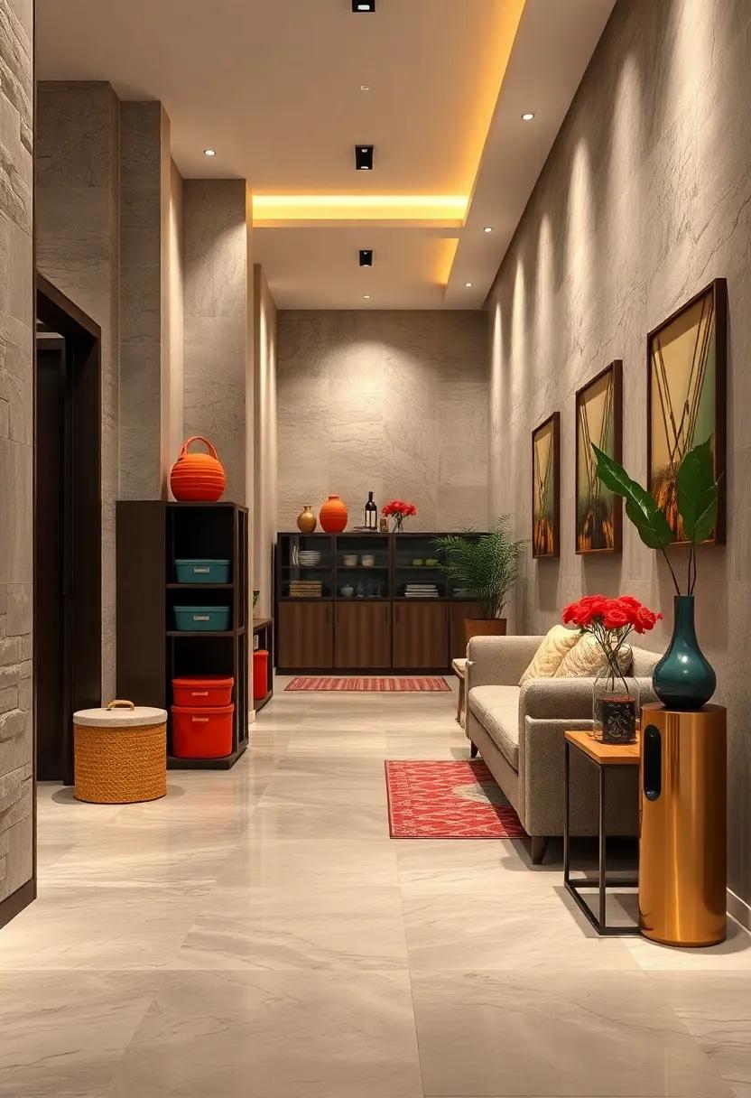 Color-Coordinated Containers Arranged Artistically to Promote Easy Access and Visual Appeal