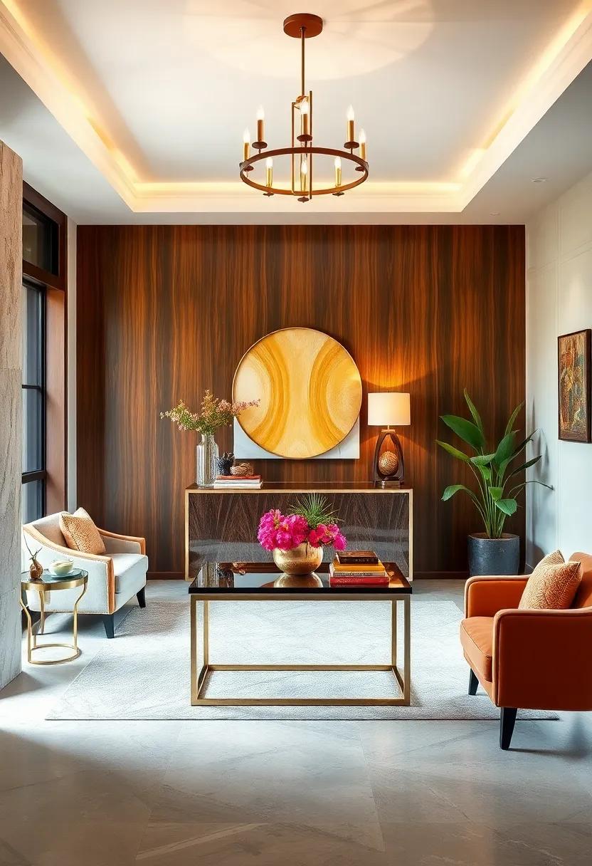 Slim Console Tables Offering Mirrored Surfaces That Reflect Light and Expand Small Entryway Dimensions