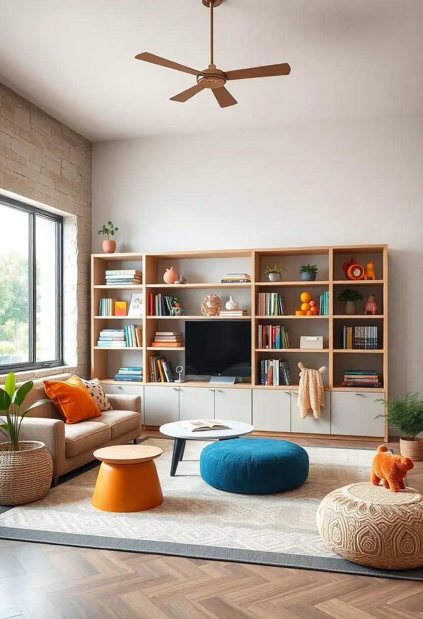 Open Shelving Designed for Easy Access to Toys and Books Encouraging Independence and Organization