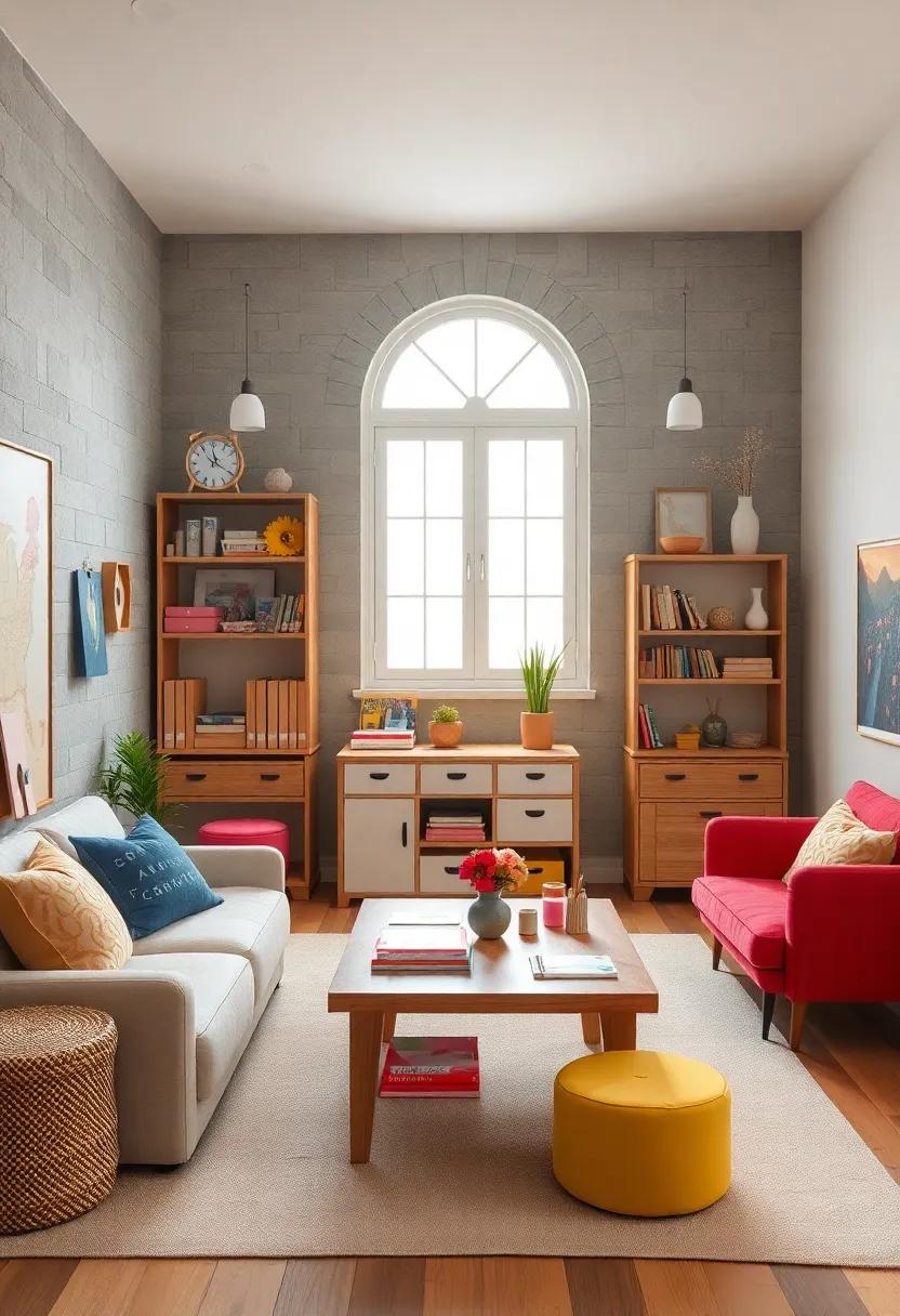 Organized Art Stations with Easy-to-Reach Supplies and Inspiring Displays for Young Creators