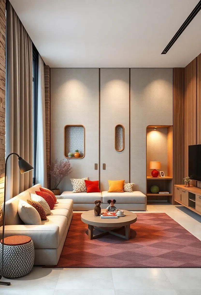 Playful Room Dividers with Pockets and Peekaboo Windows to Create Separate Activity Areas