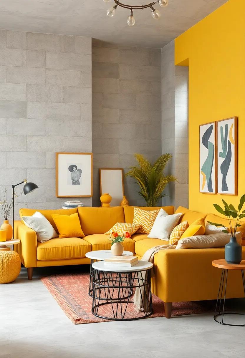Eclectic Arrangements of Yellow and Grey Decor Items to Craft a Personalized and Gender-Neutral Vibe