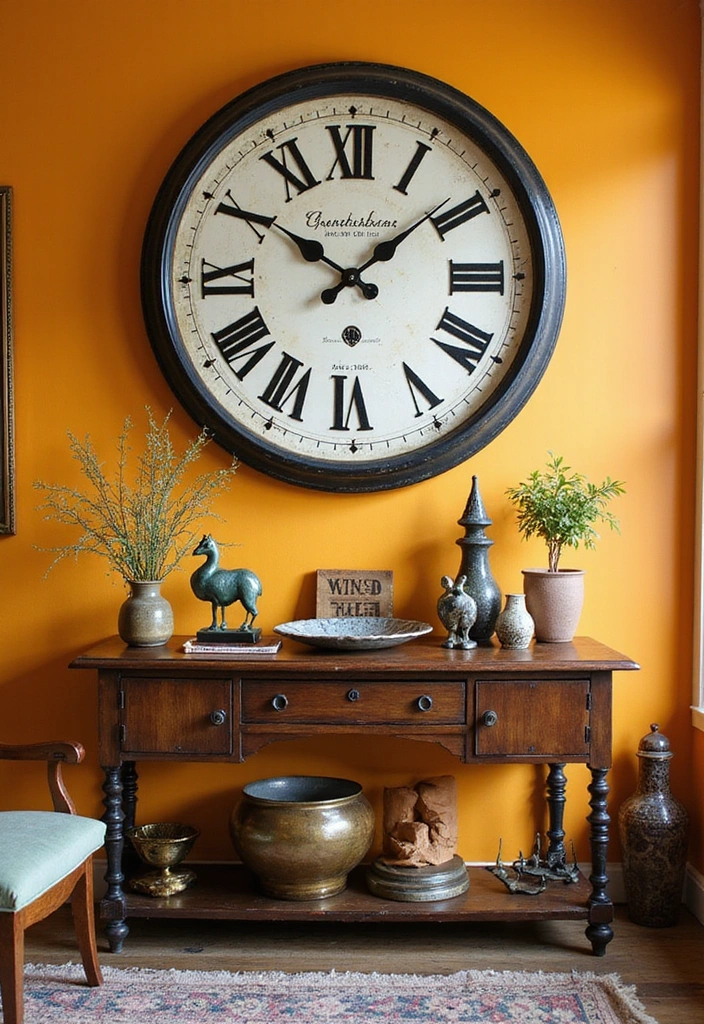 Statement Clocks for Maximalist Vintage Decor