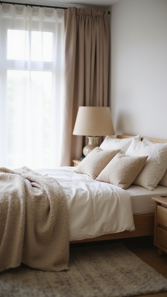 calming neutral bedroom decor
