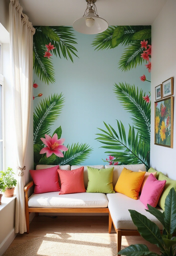 Tropical Summer Fabric Wall Decor