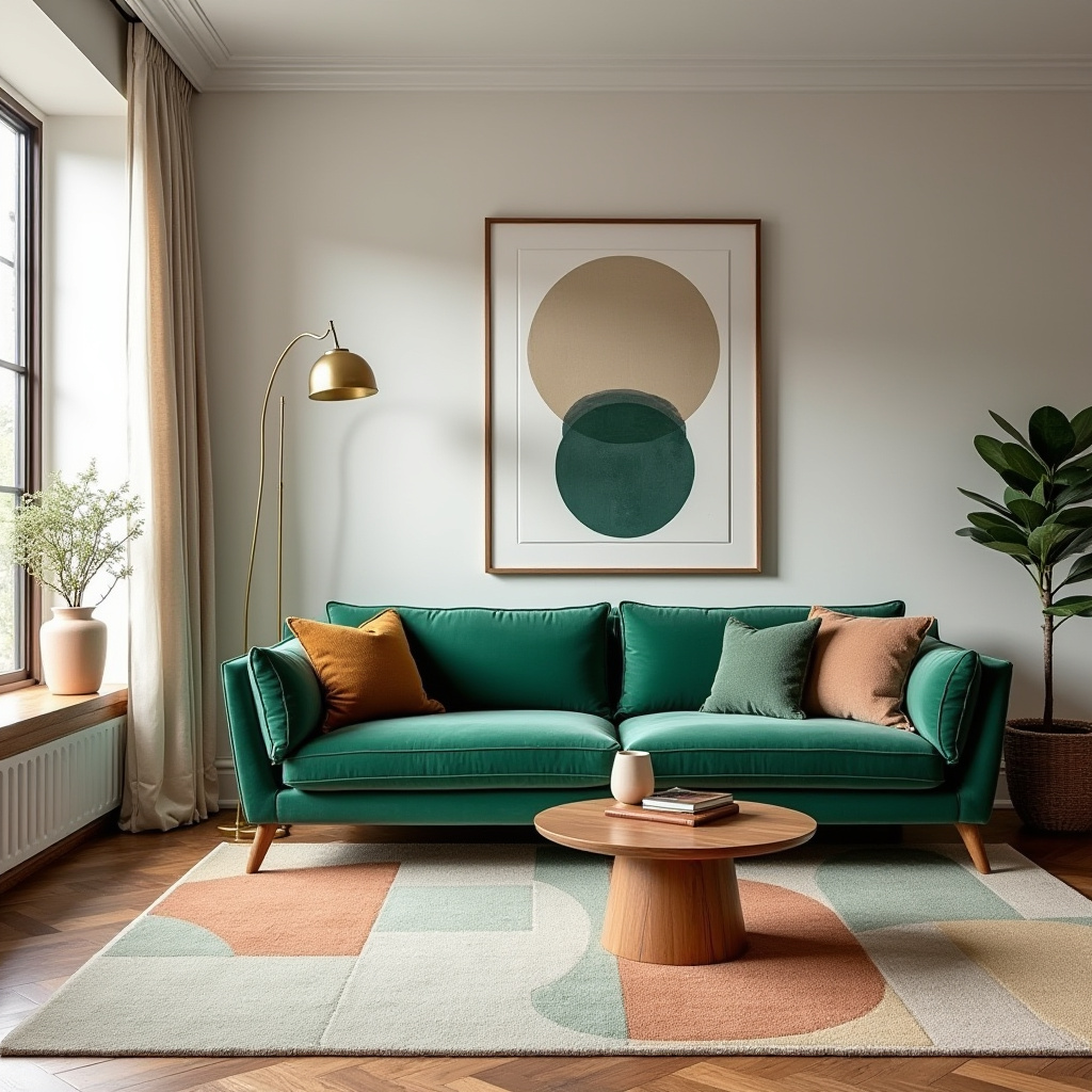 Mid-century modern living room