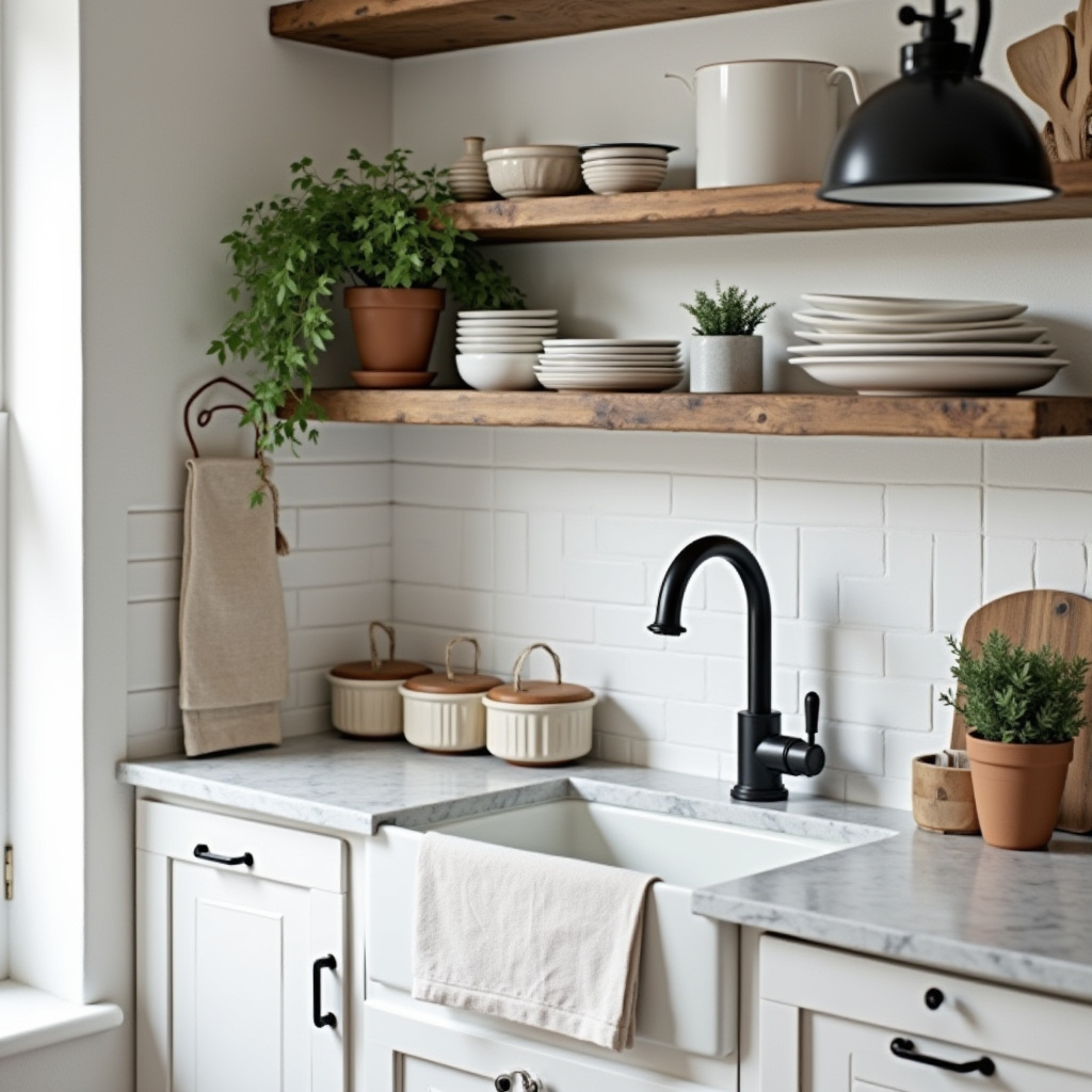 Rustic farmhouse kitchen