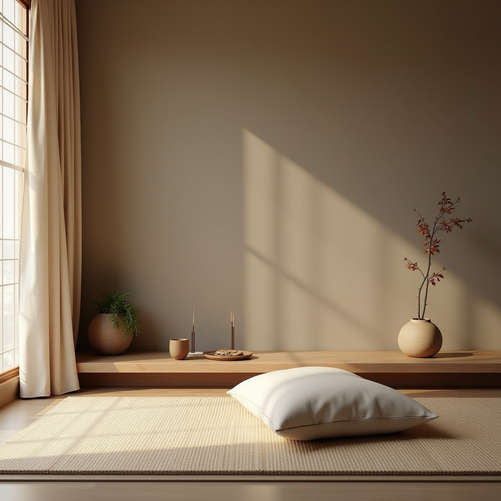 Meditation space decor