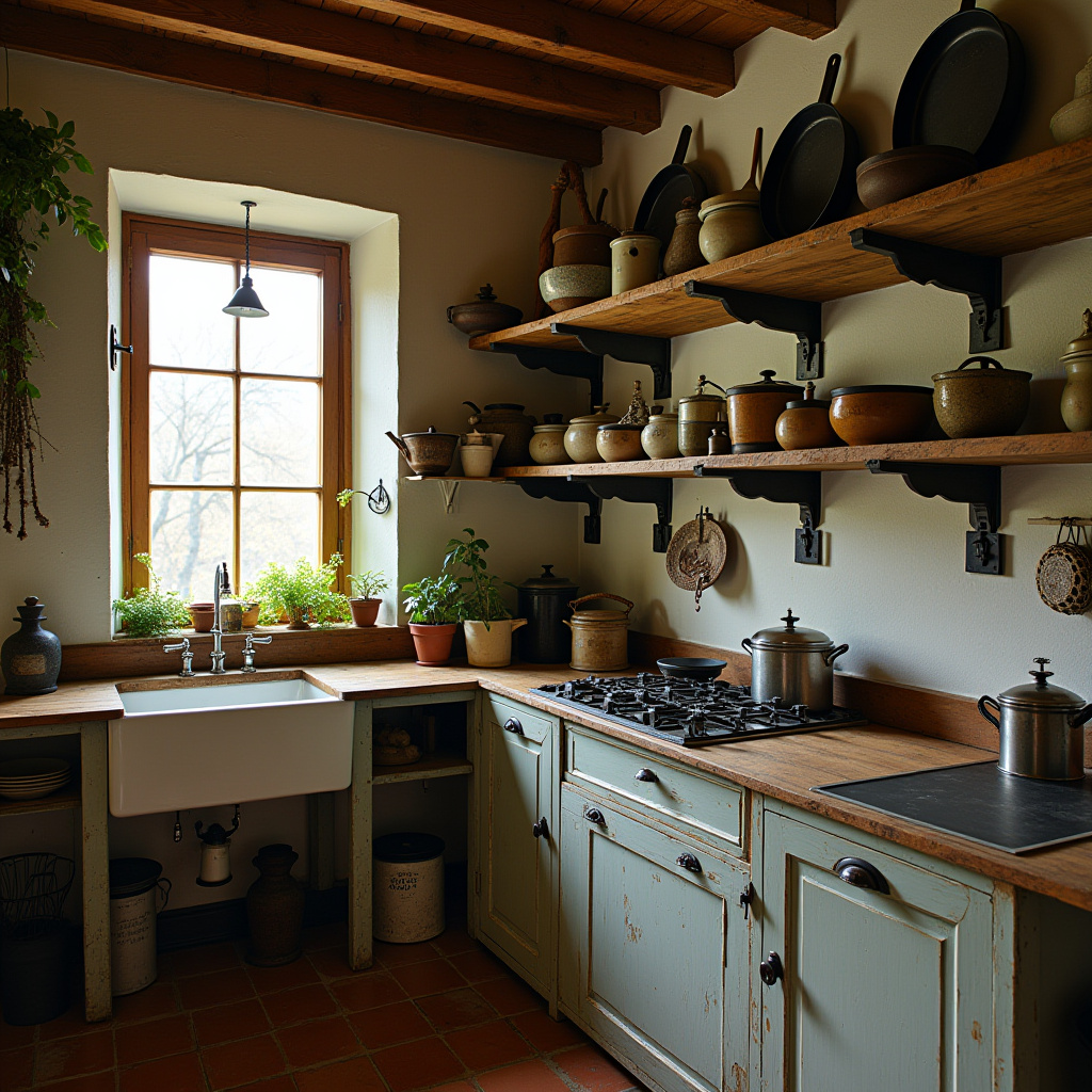 rustic farmhouse kitchen
