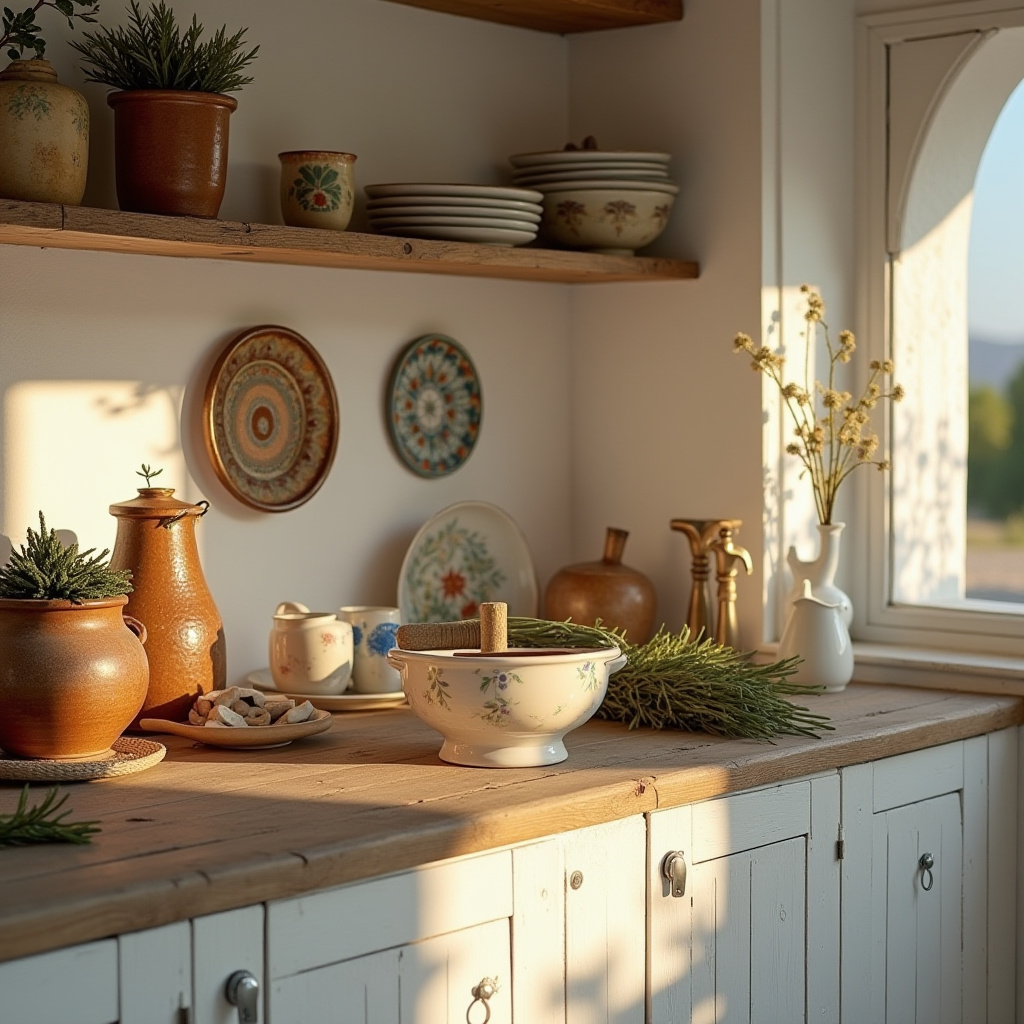 Greek island kitchen