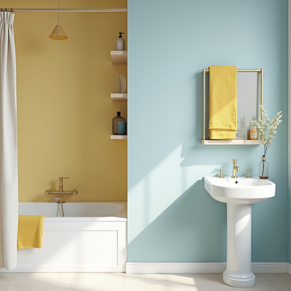 yellow and blue bathroom 9