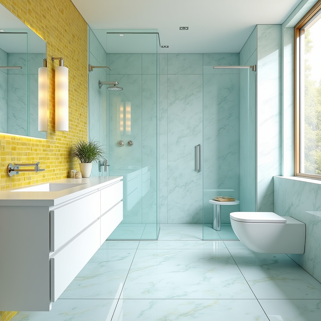 yellow and blue bathroom 15