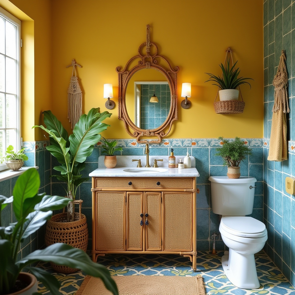 yellow and blue bathroom 13