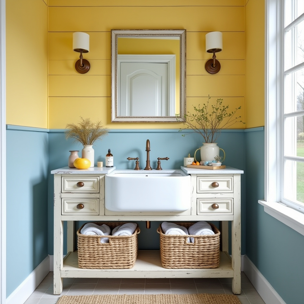 yellow and blue bathroom 17
