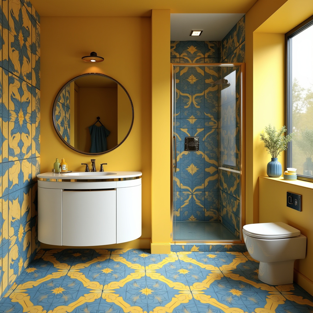 yellow and blue bathroom 19