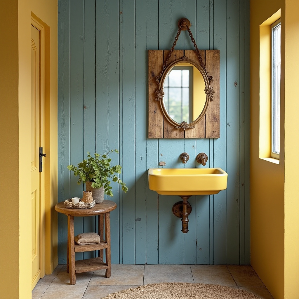 yellow and blue bathroom 23