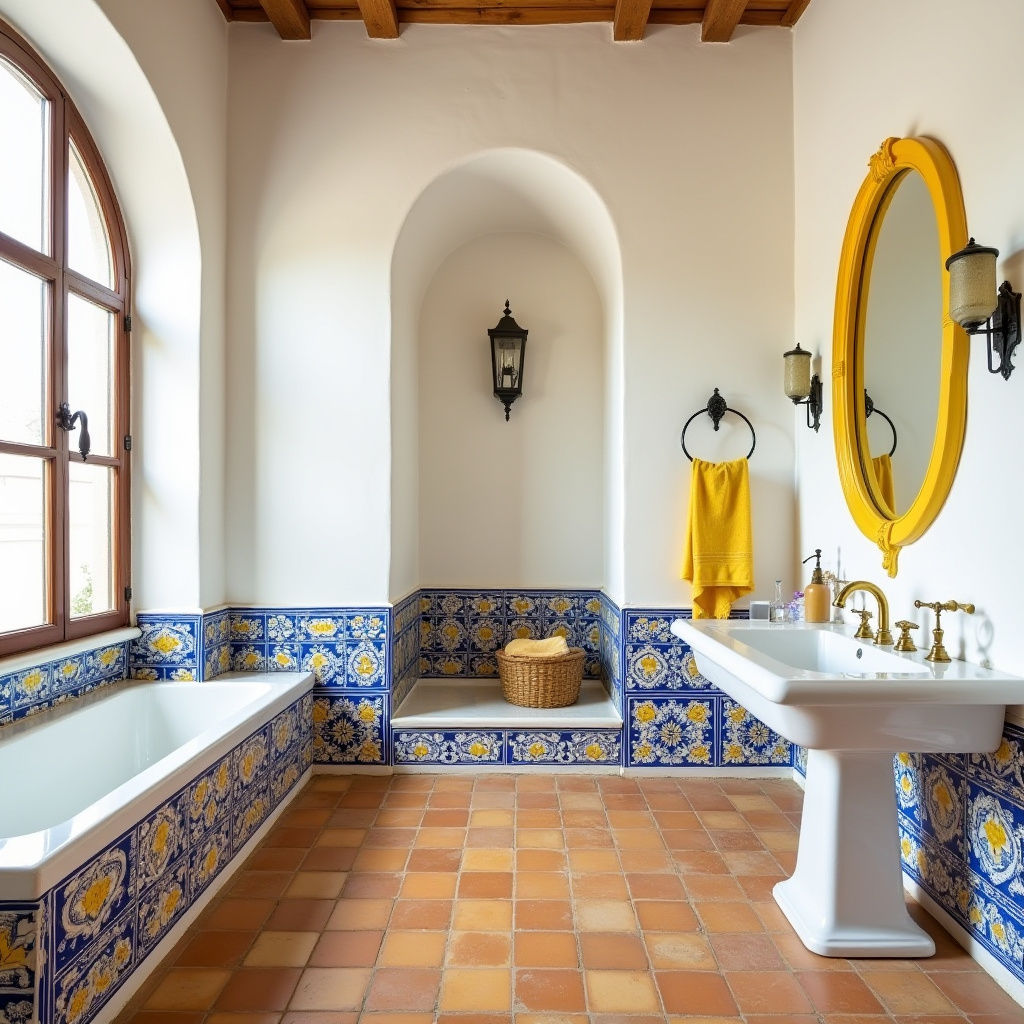 yellow and blue bathroom 25