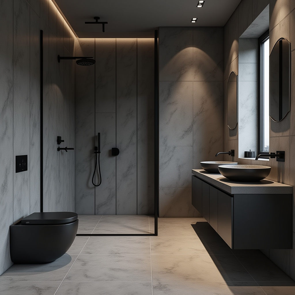 monochromatic bathroom