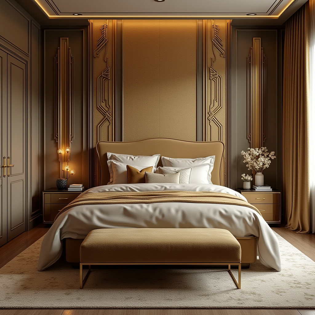 art deco bedroom
