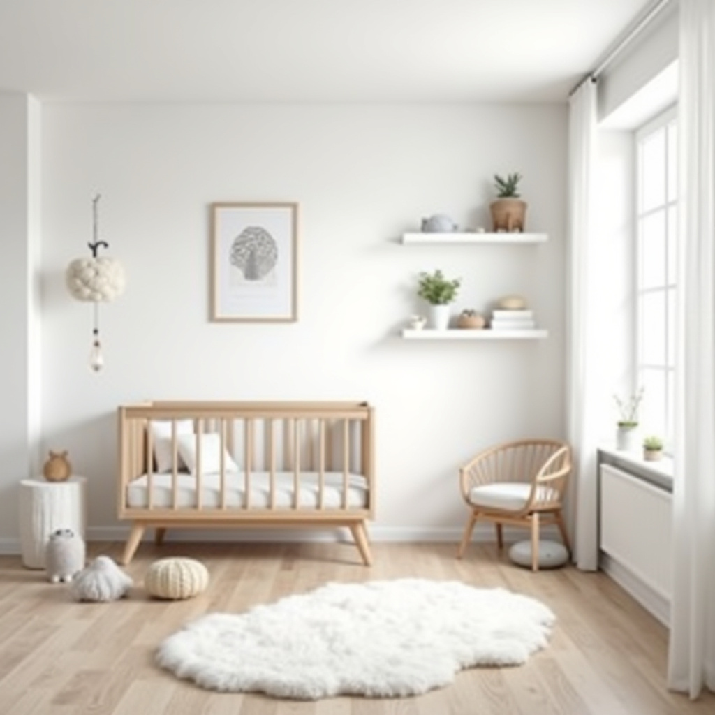 Scandinavian minimalist nursery