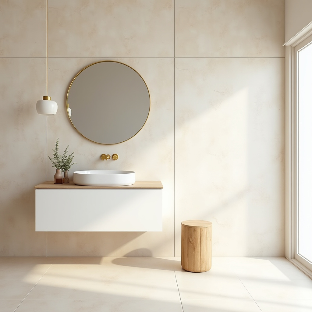 zen-inspired minimalist bathroom