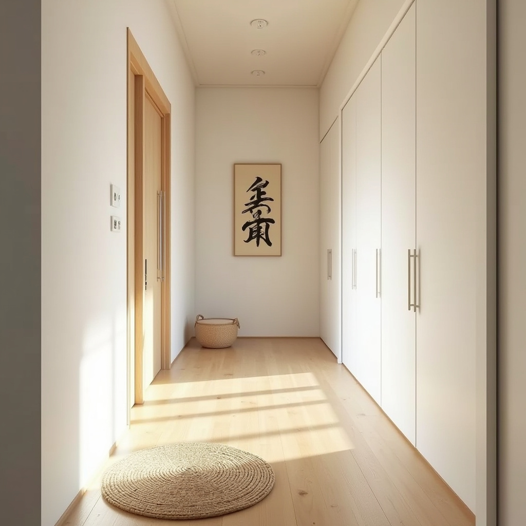 Japanese minimalist hallway