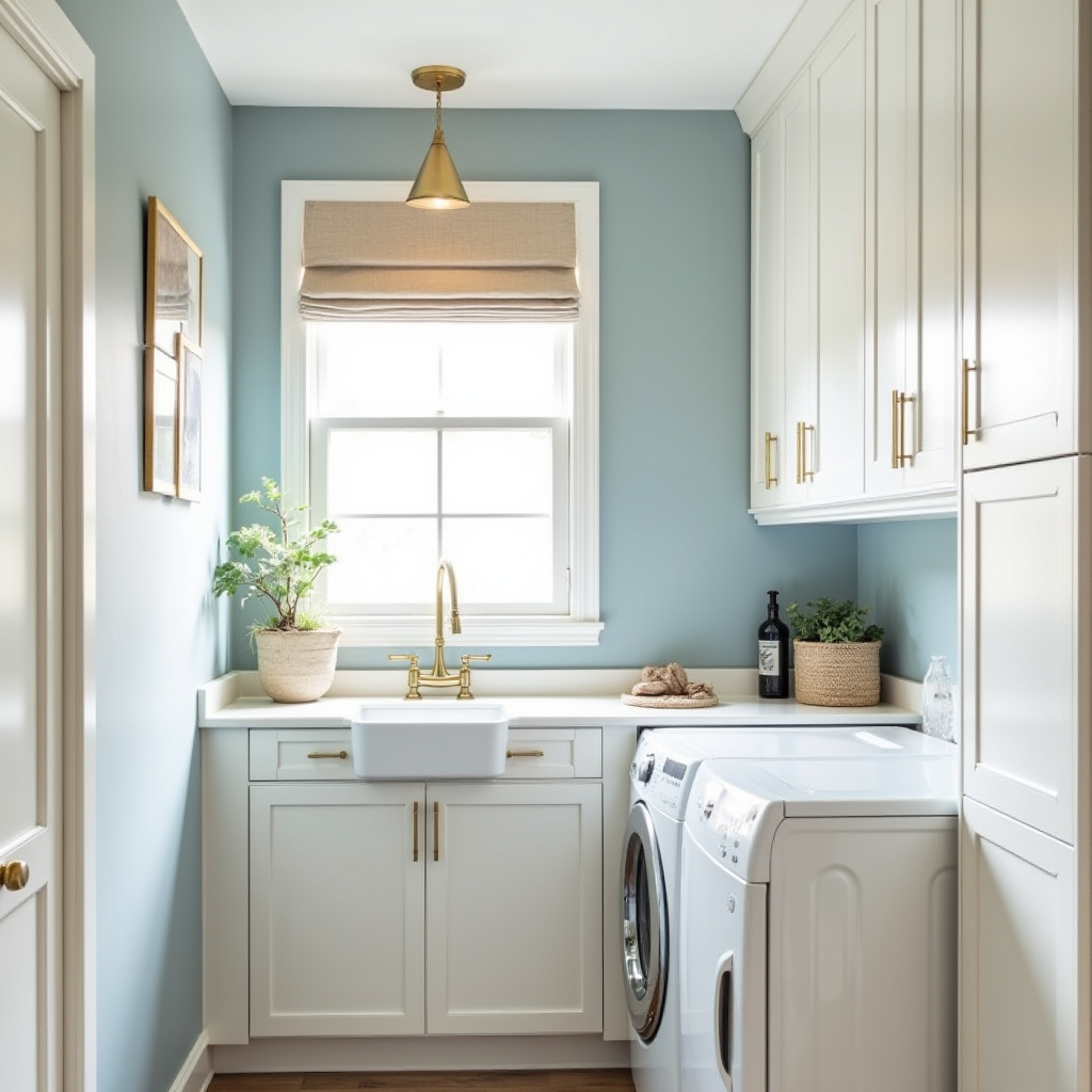 Murphy-style fold-down laundry station