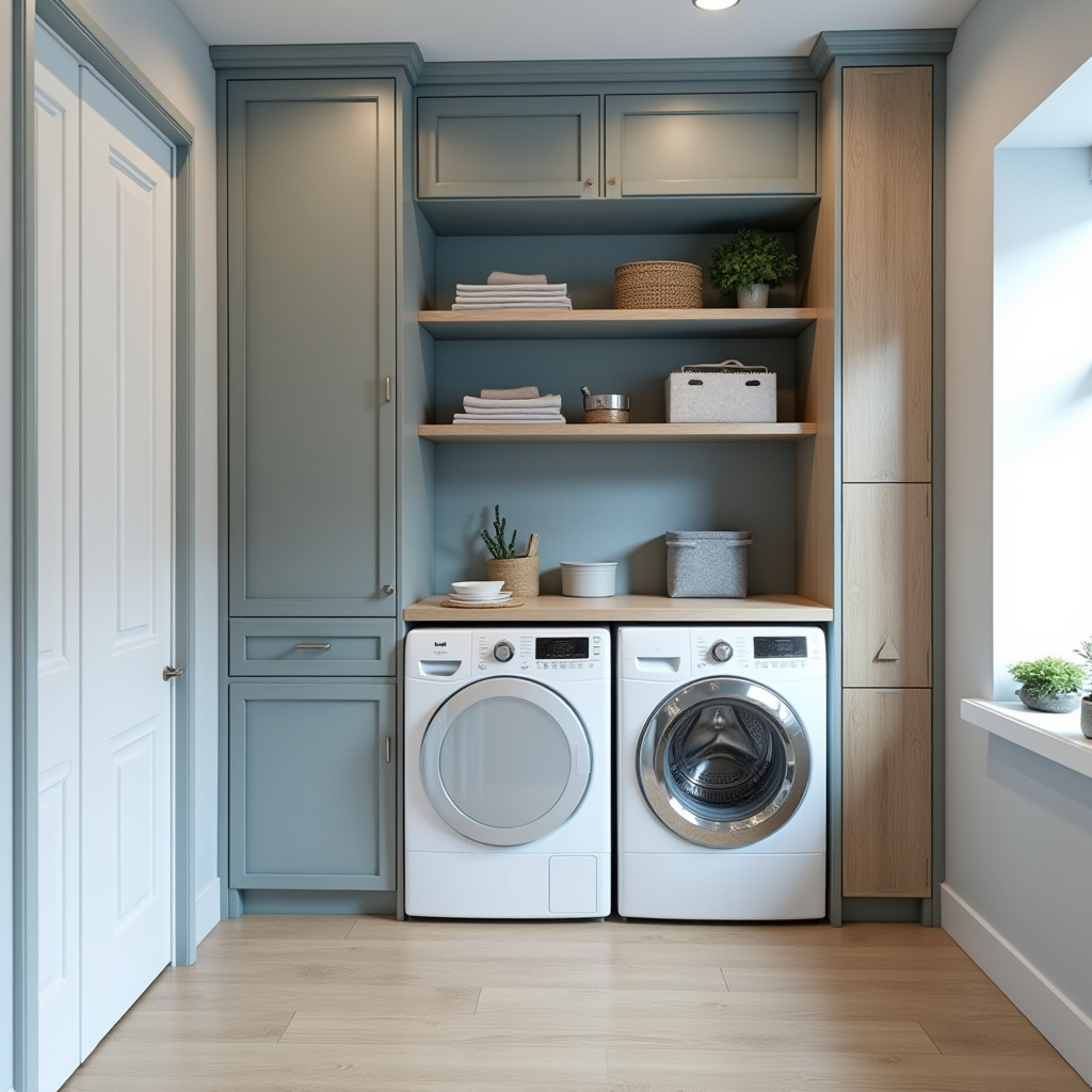 fold-down Murphy laundry station