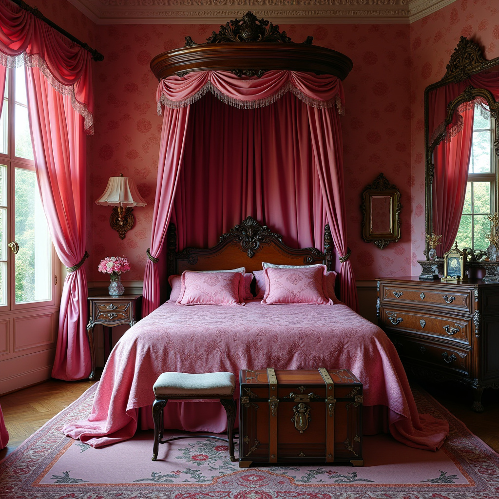 pink victorian bedroom 13