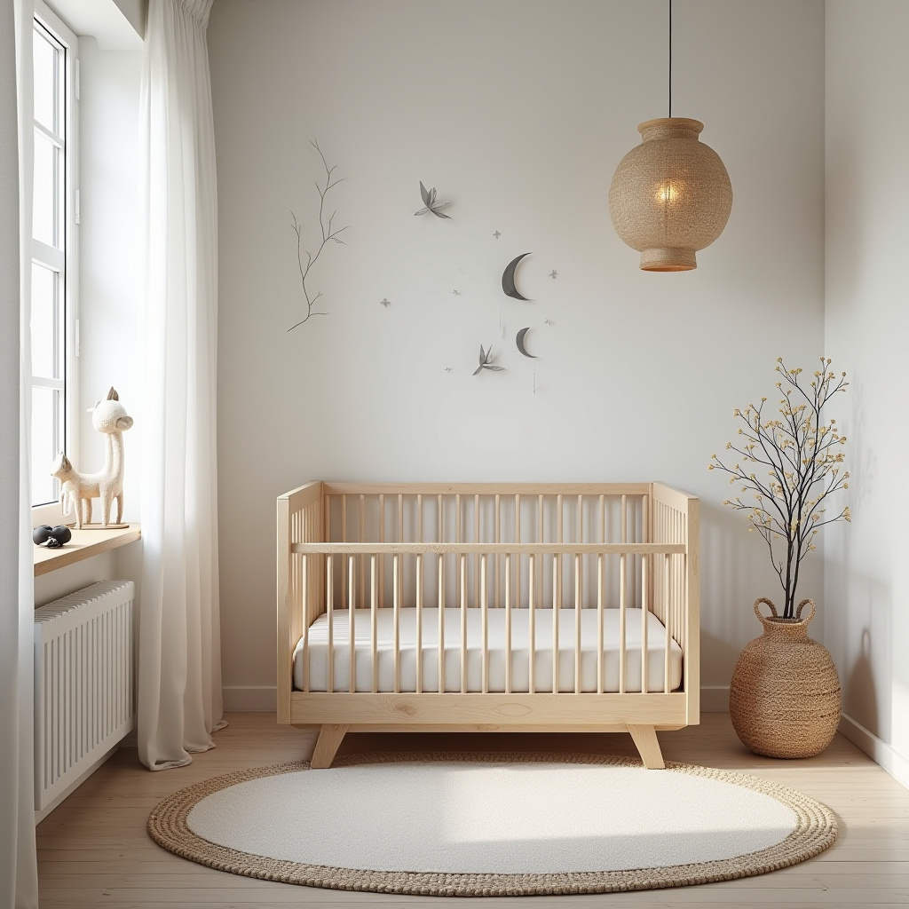 minimalist zen nursery decor