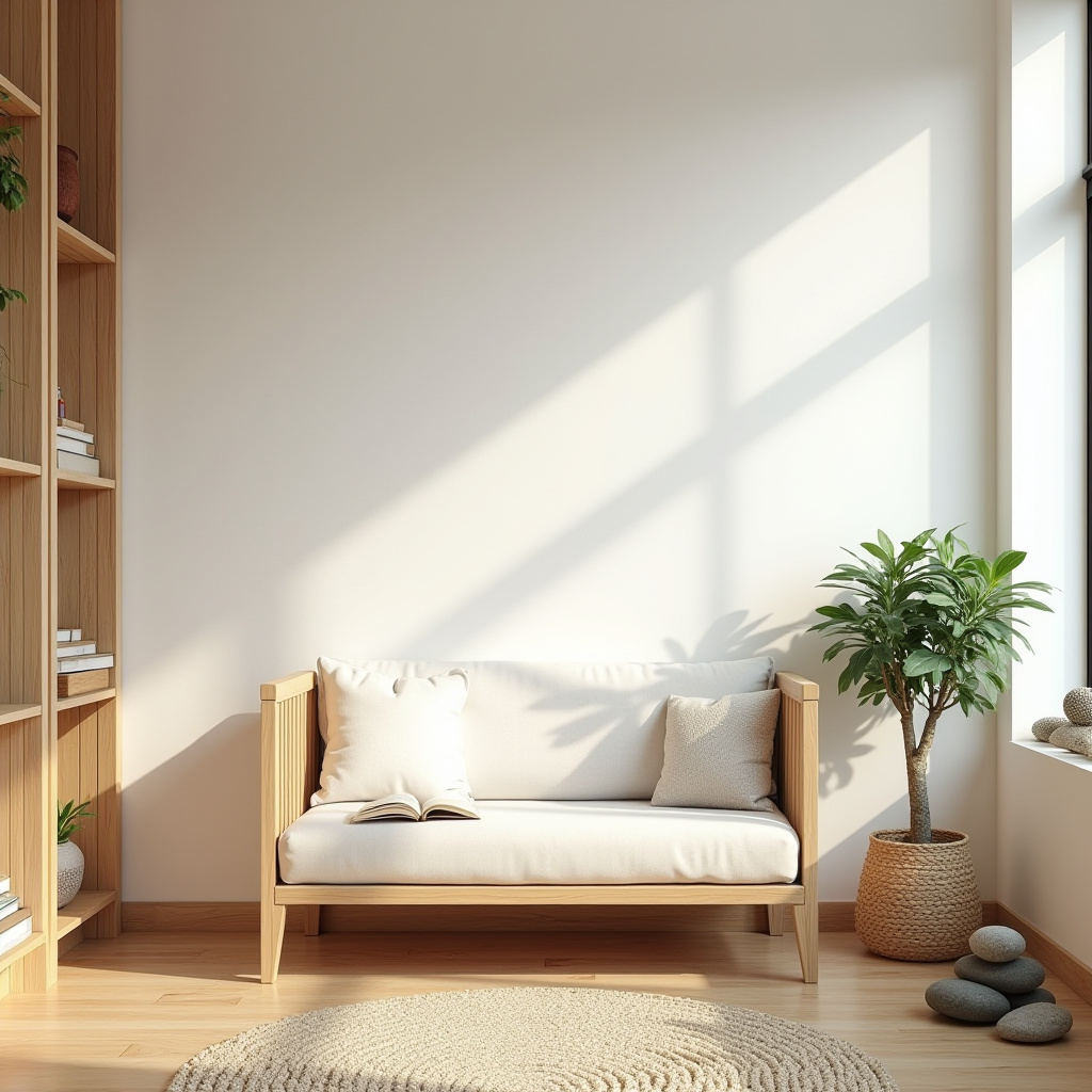 minimalist zen nursery decor