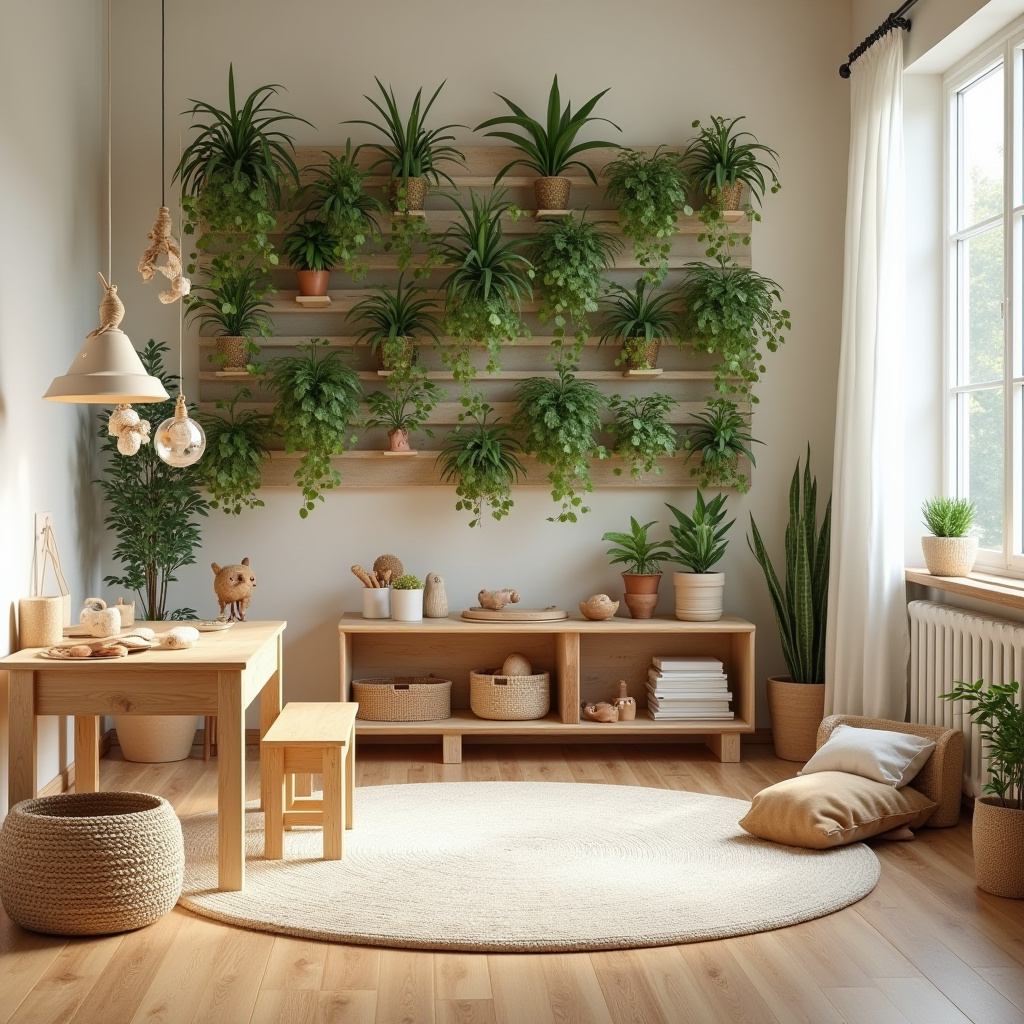 sustainable Montessori nursery decor