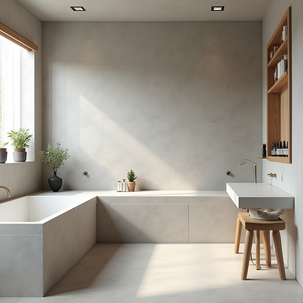 neutral bathroom tile 34