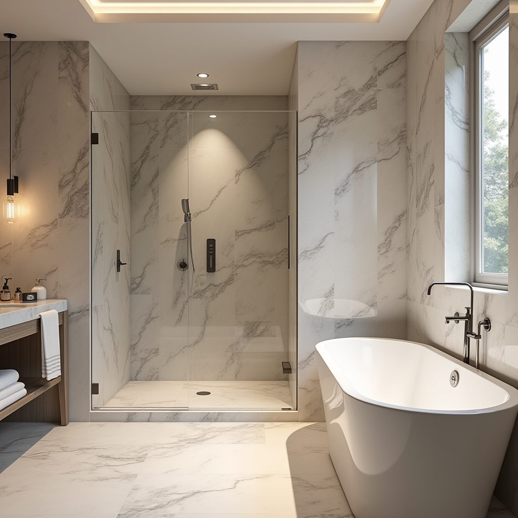 neutral bathroom tile 40