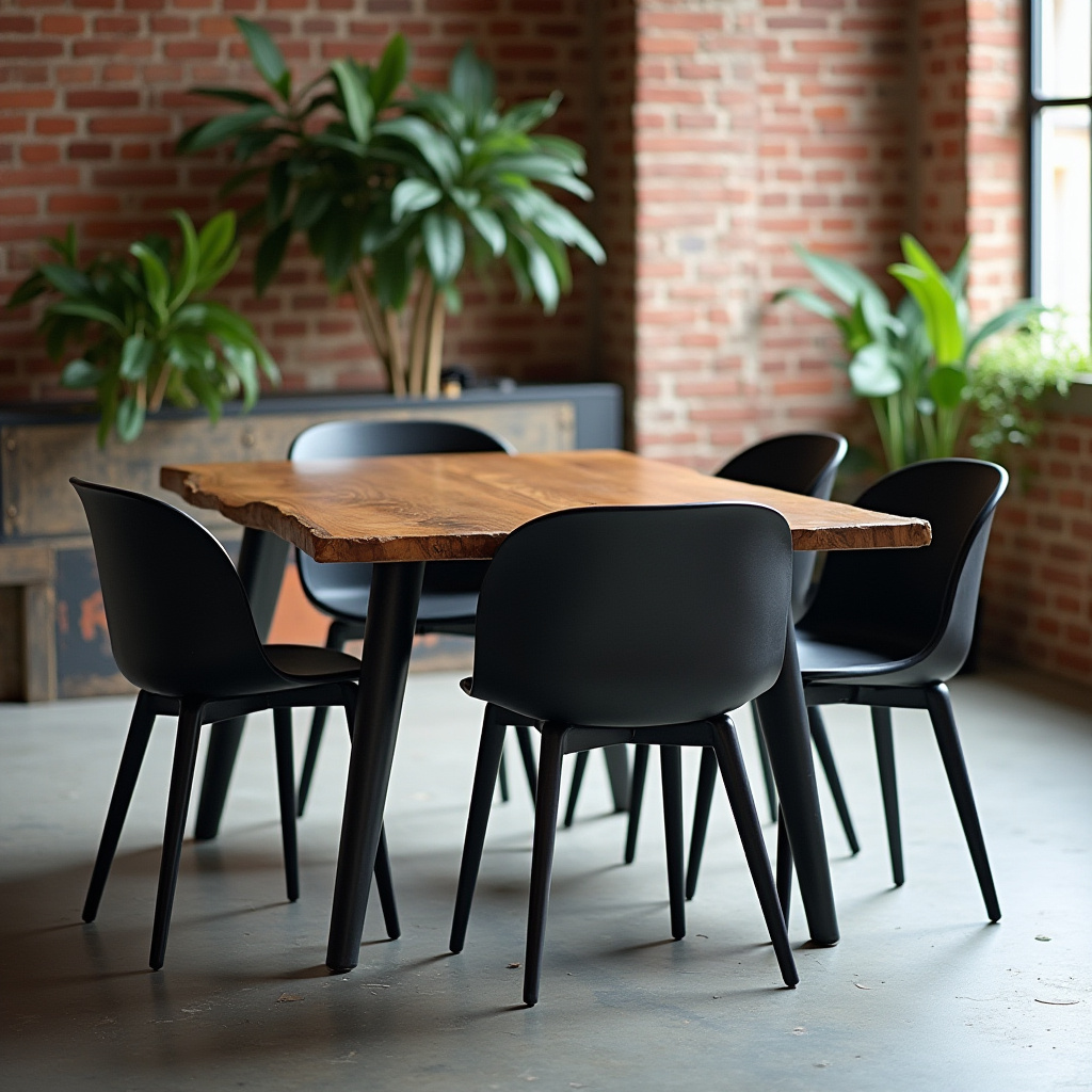 black metal dining chairs with curved backs