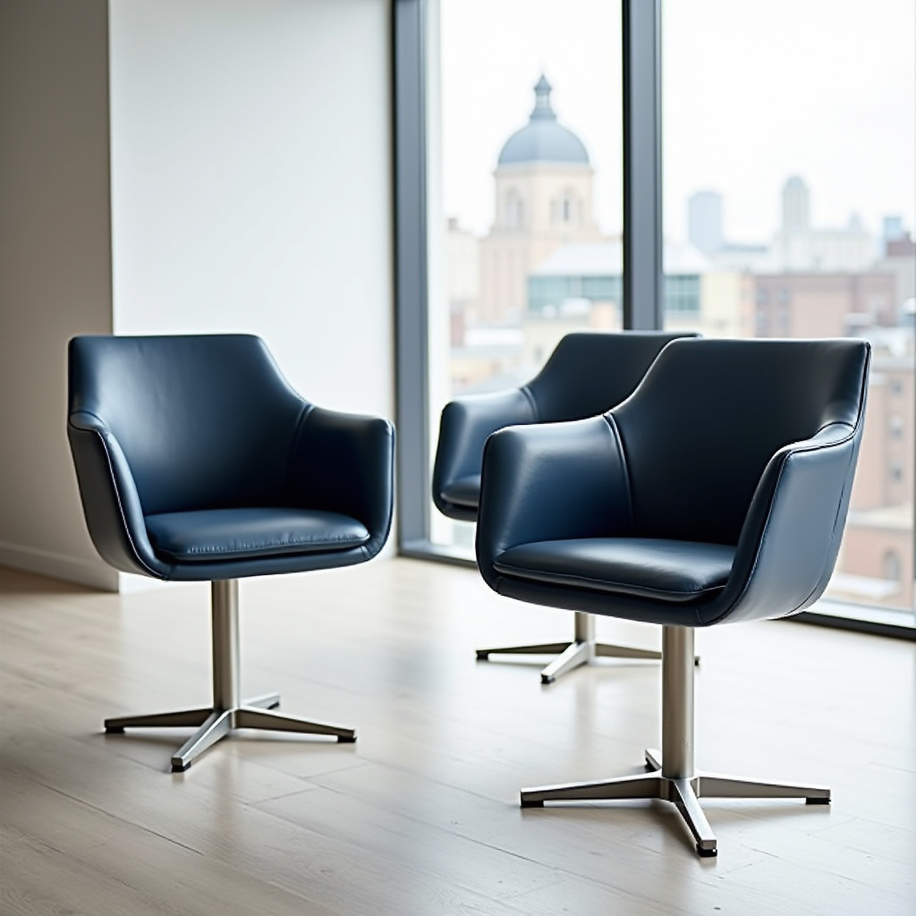 navy blue leather dining chairs