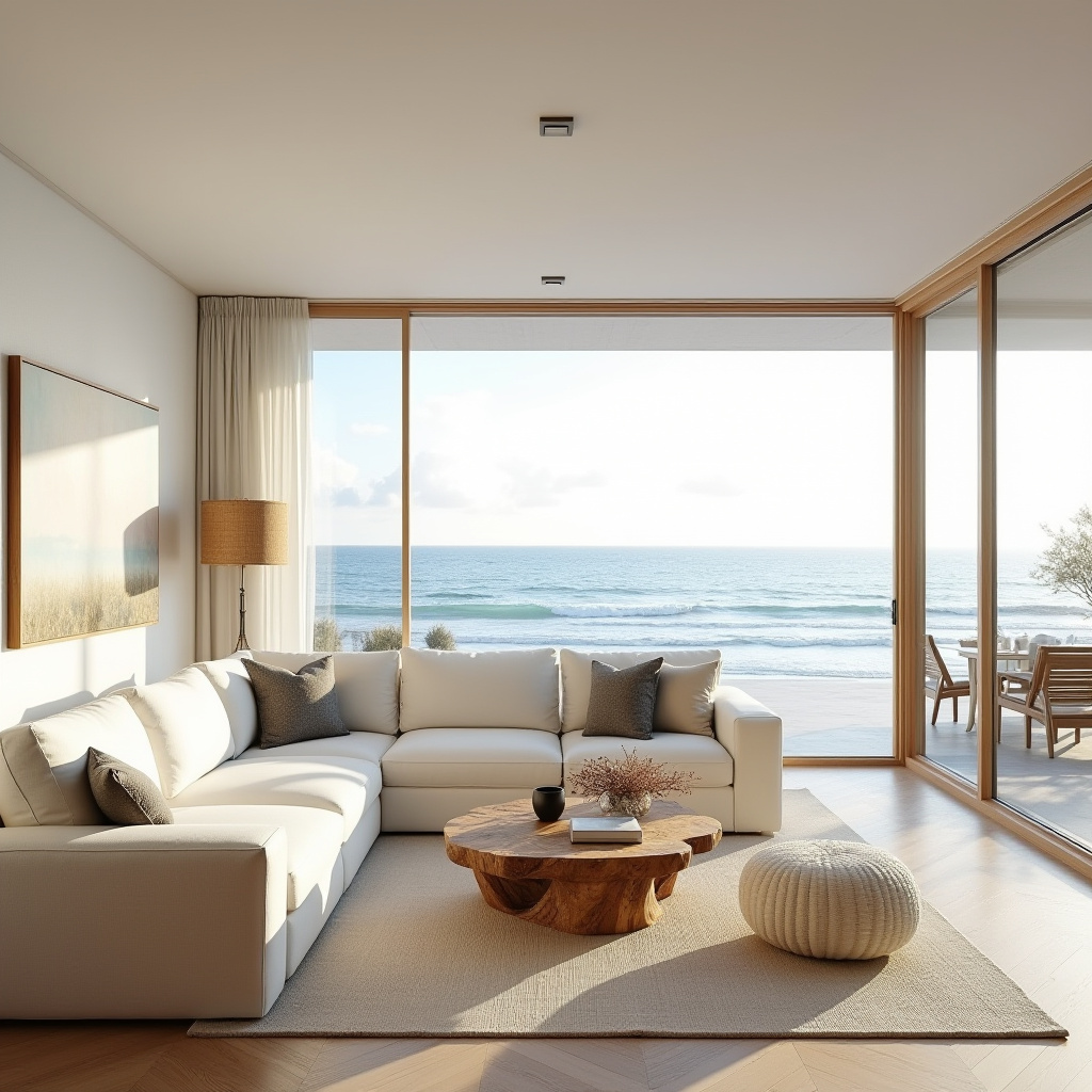 luxury beach house living room design