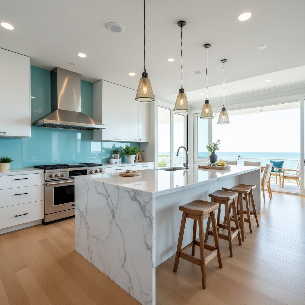 marble kitchen island