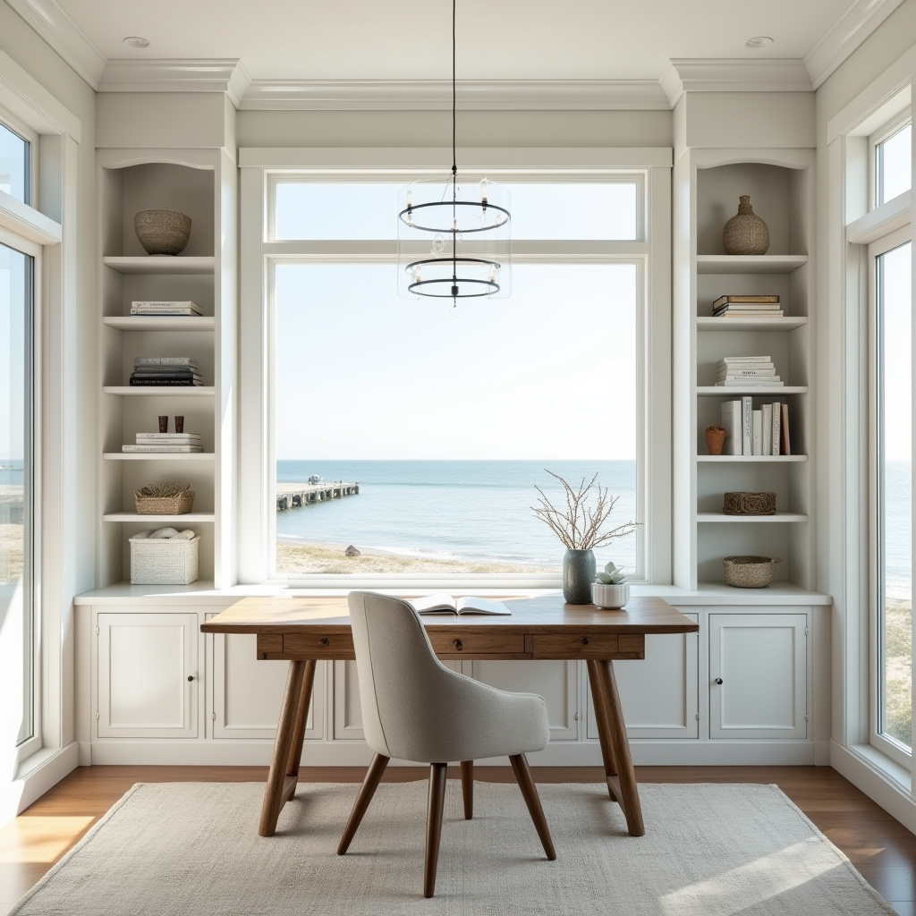 minimalist coastal office