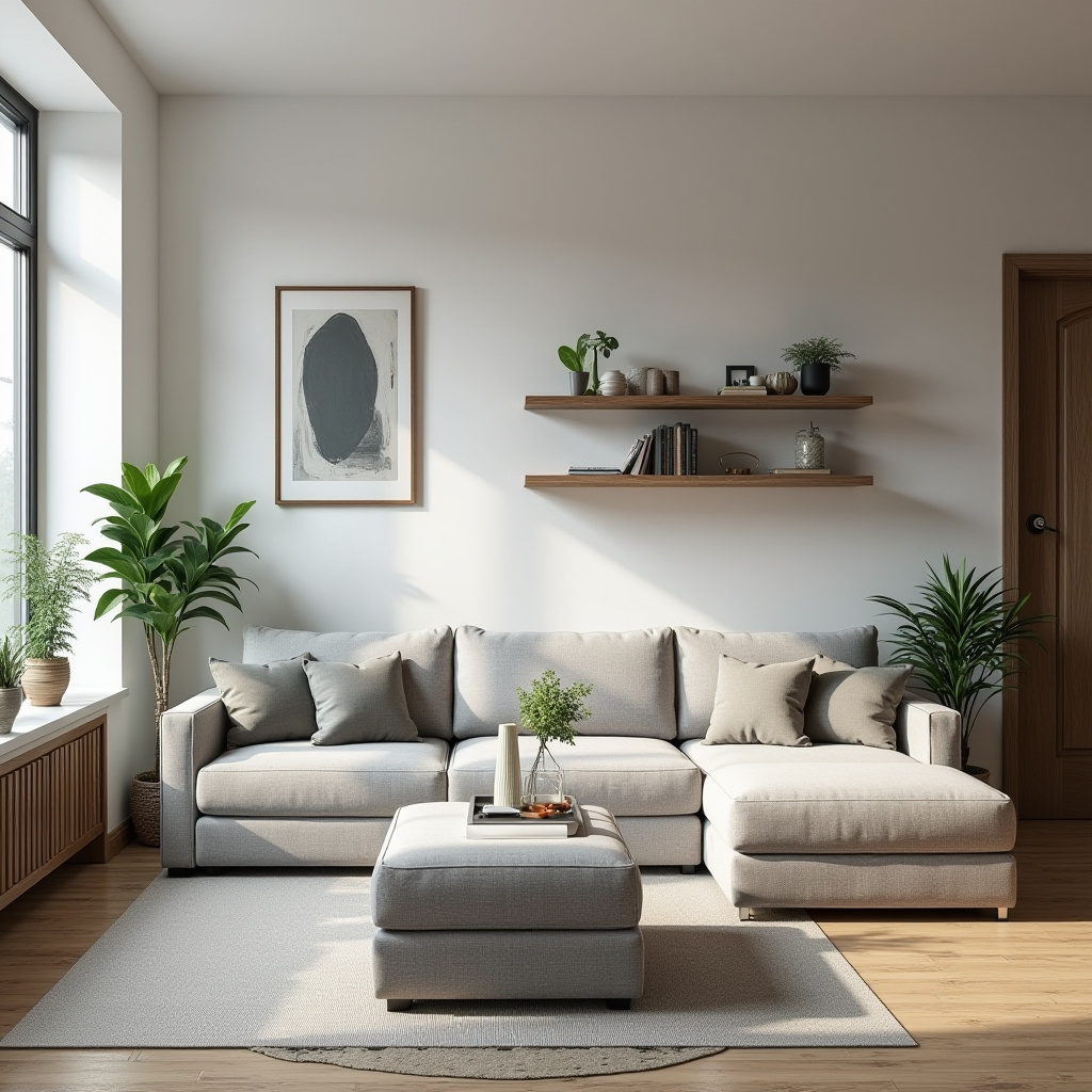 compact urban living room