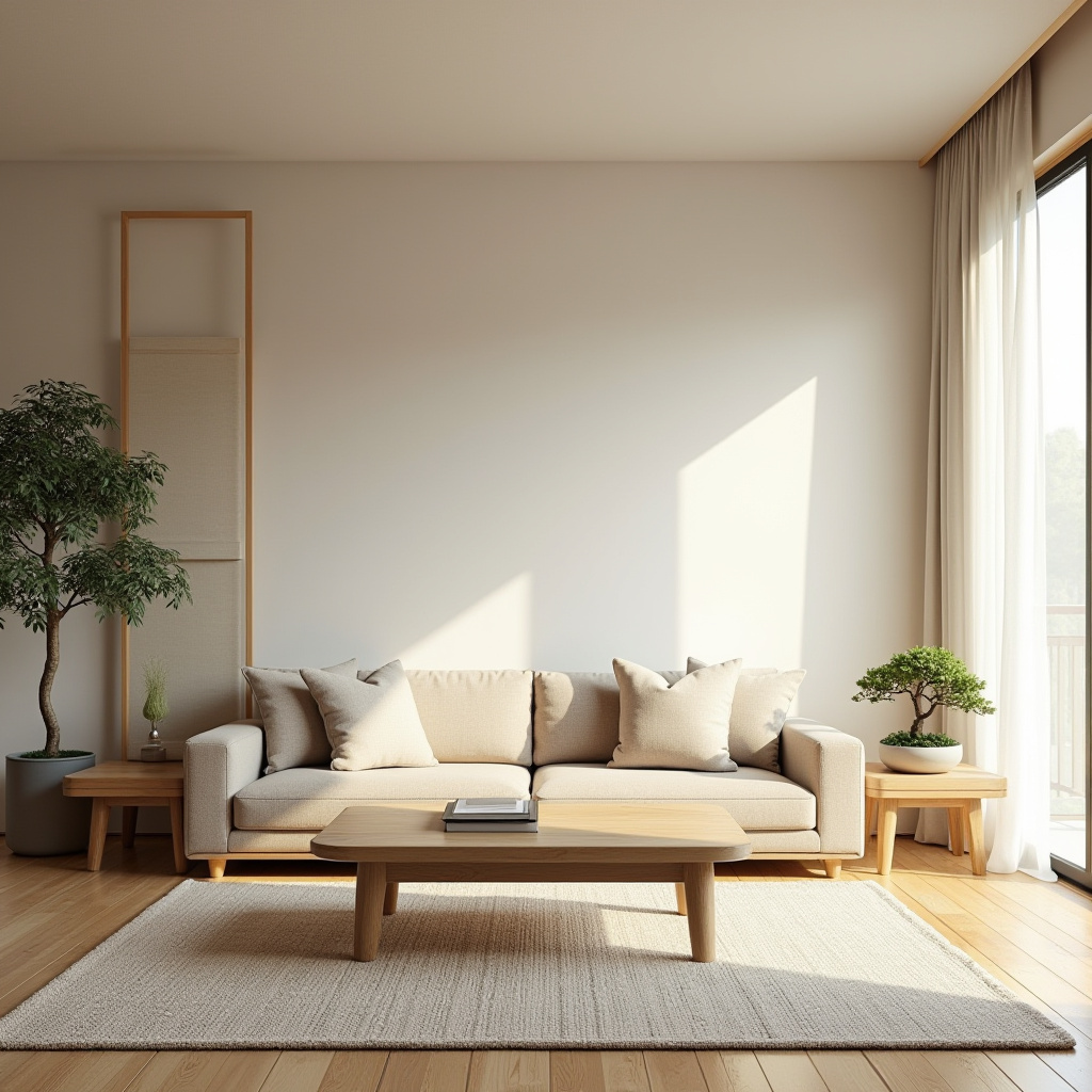 Japanese minimalist living room