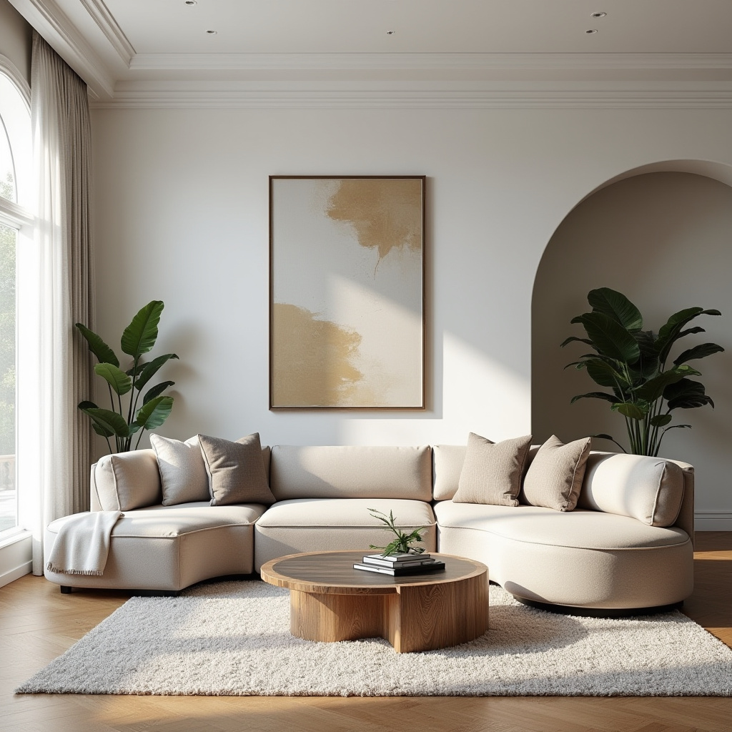 transitional living room