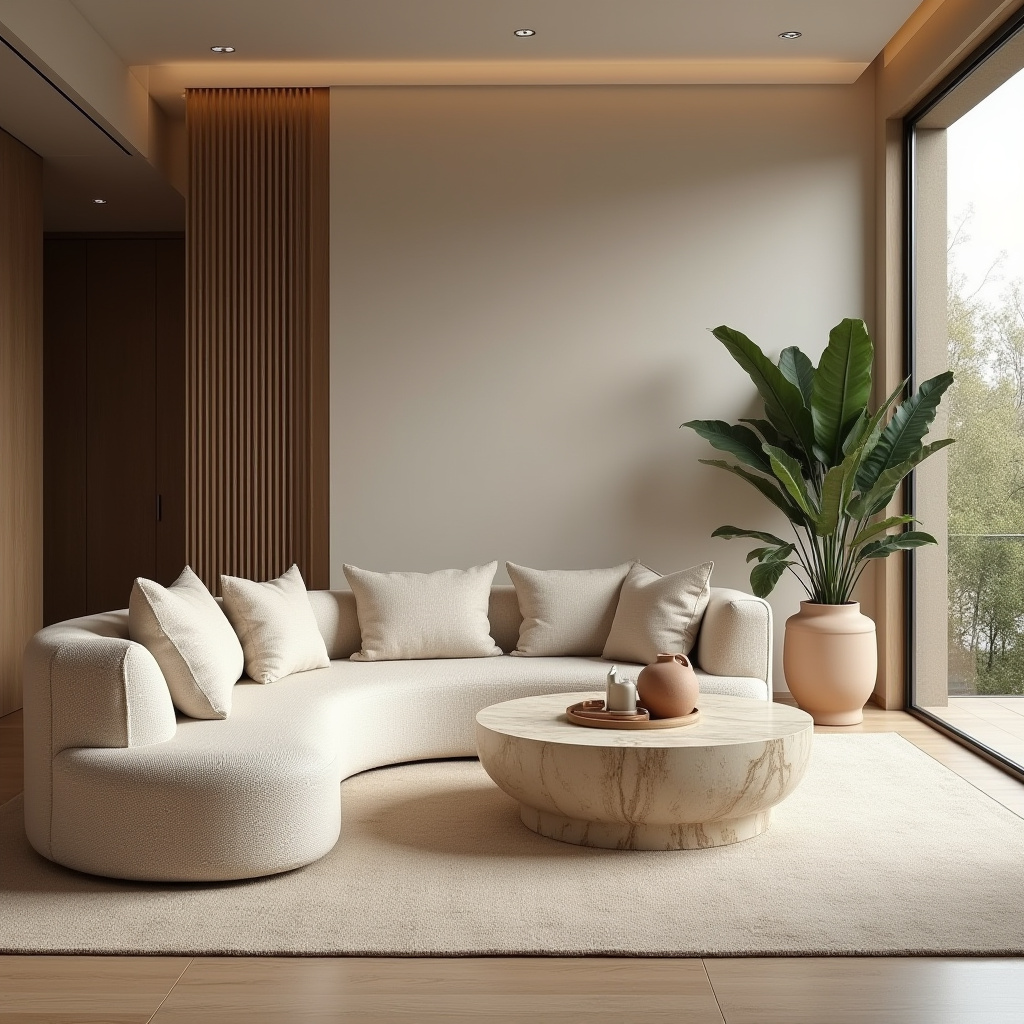 organic modern living room