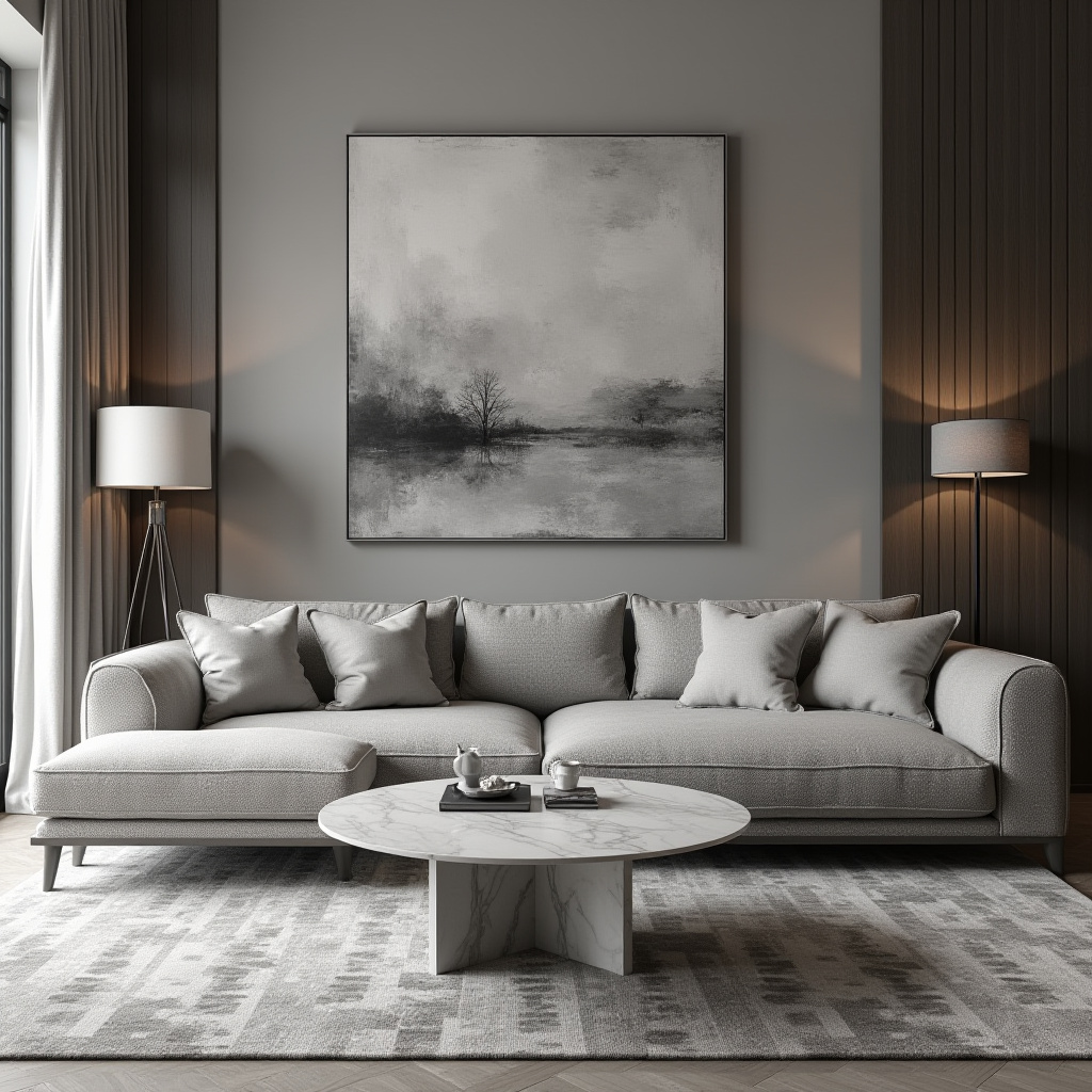 monochromatic living room