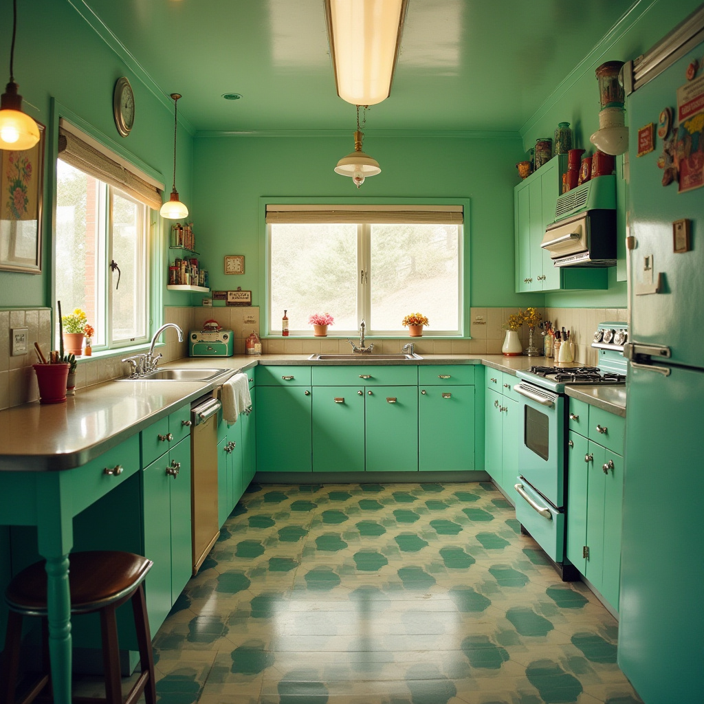 vintage retro kitchen