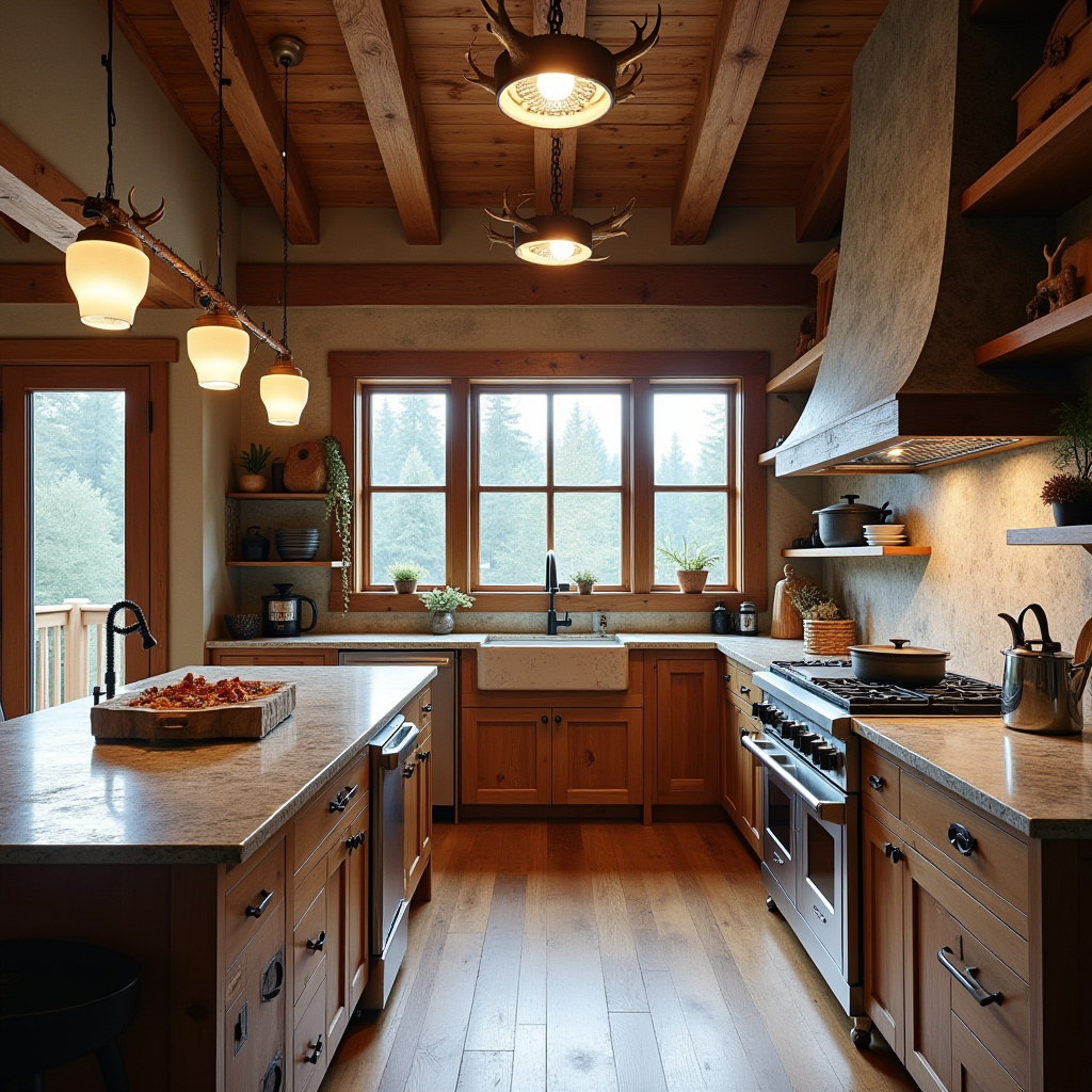 mountain lodge kitchen