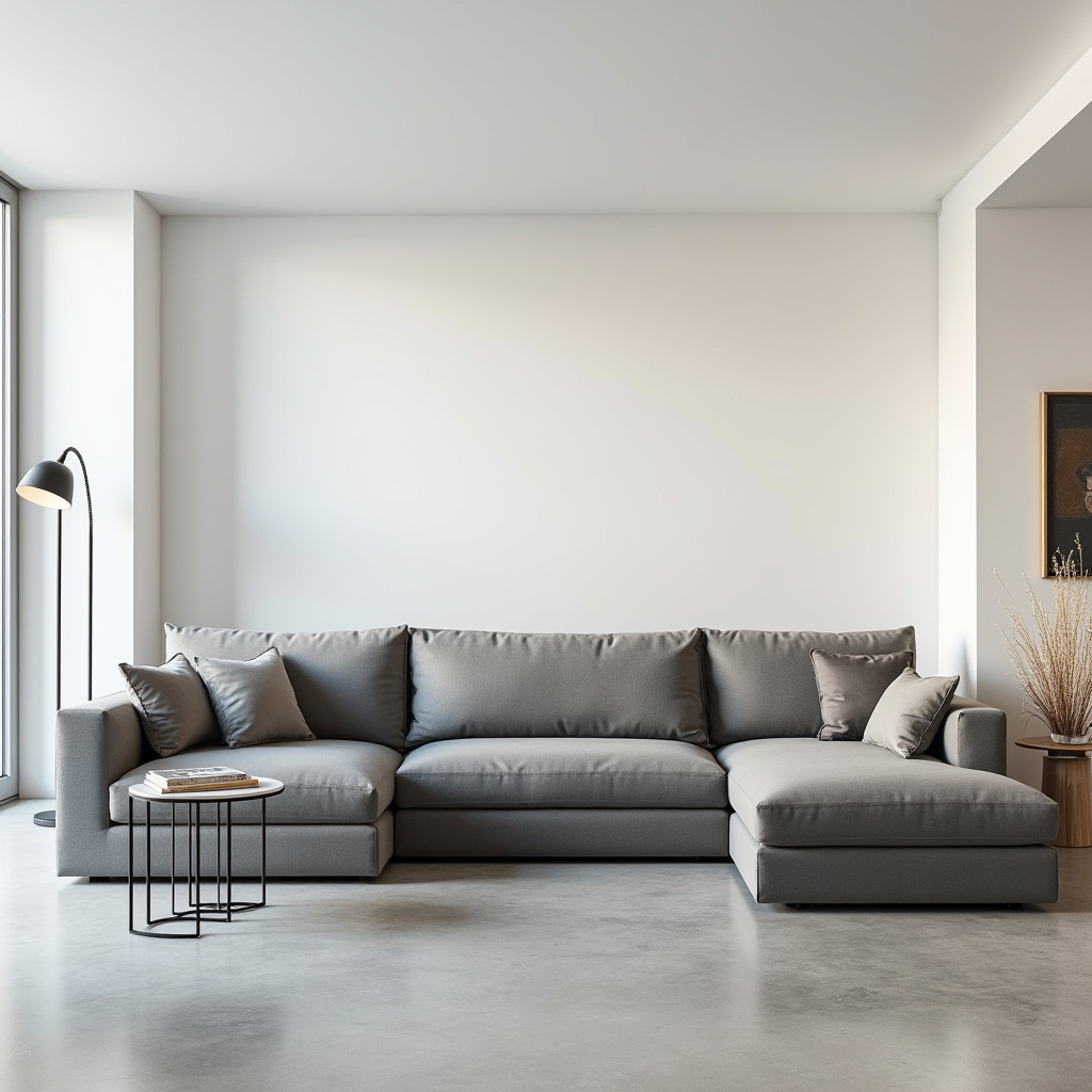 gray sectional living room 8