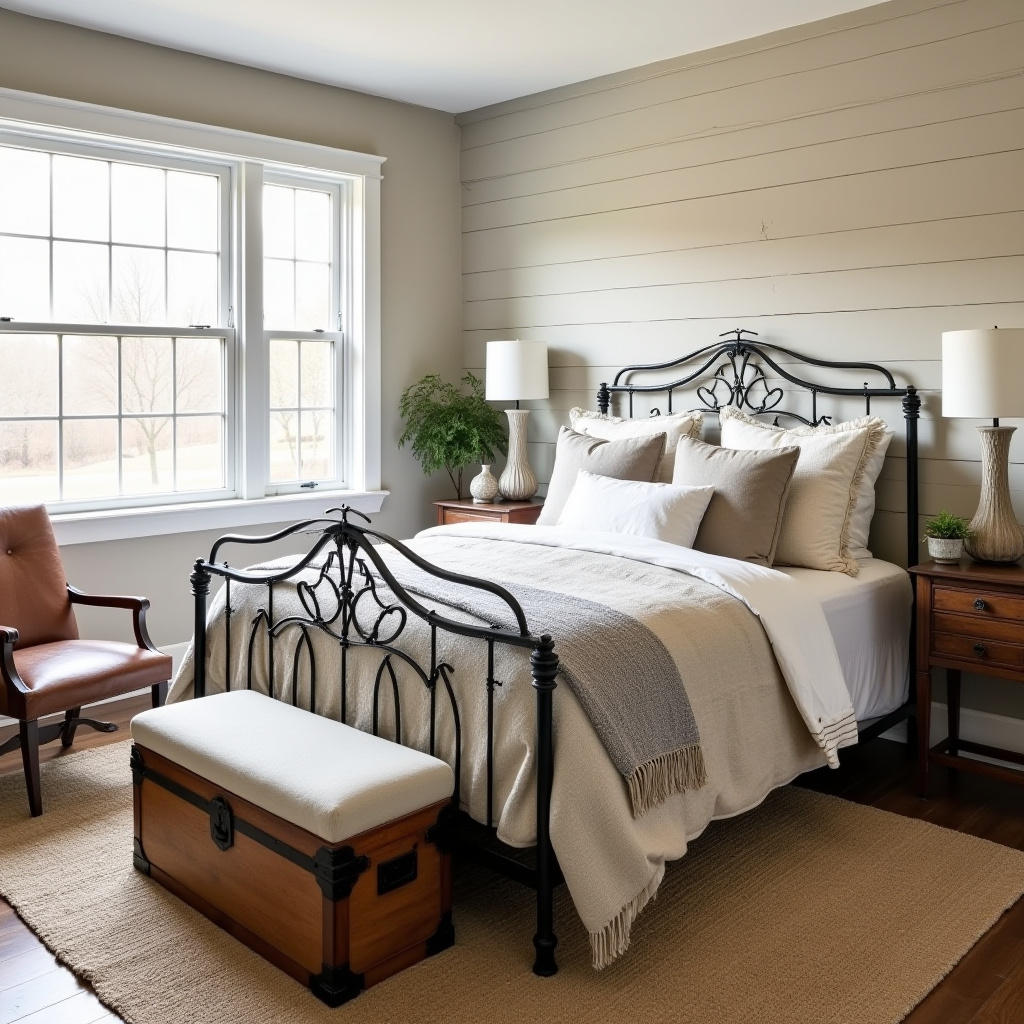 farmhouse bedroom paint colors warm taupe