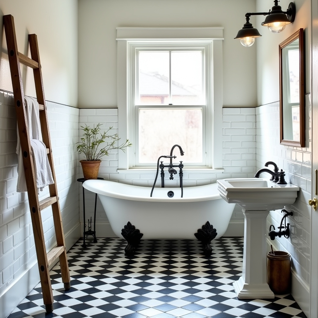 farmhouse bathroom tile 11