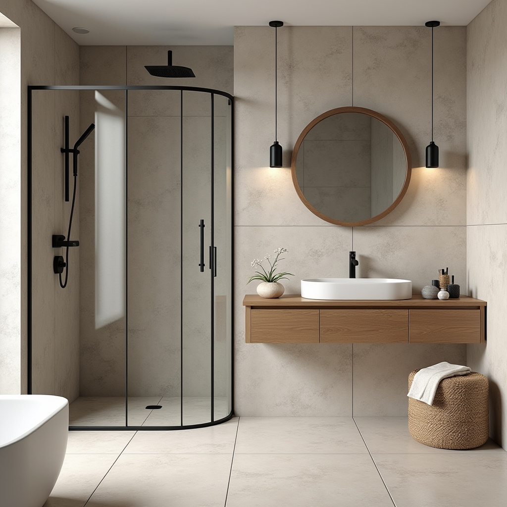 farmhouse bathroom tile 14